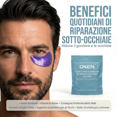 OKEN™ Patch occhiaie al collagene per uomo